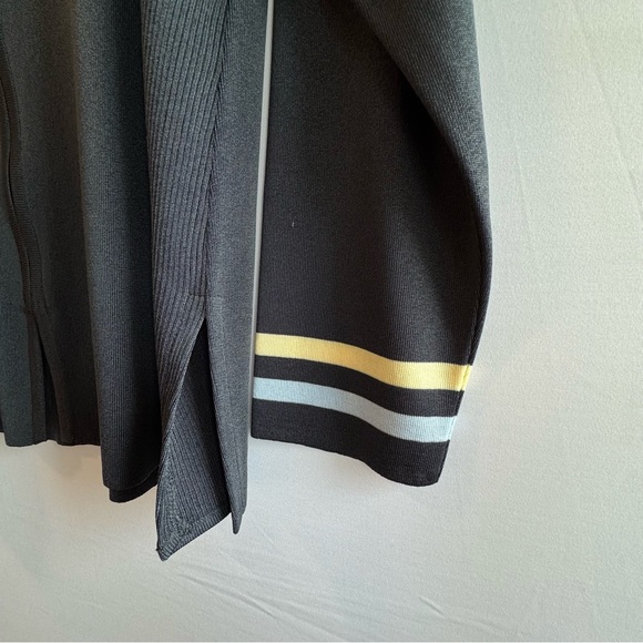 Misook Classic Vintage Cardigan Tunic Style Zip Front Size L - Picture 5 of 7